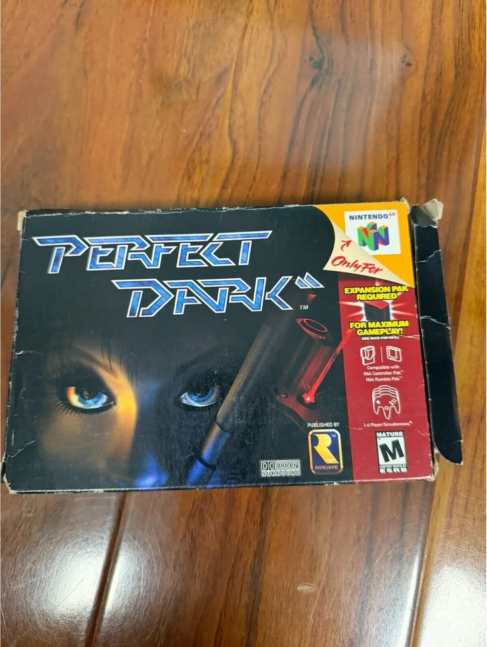 Perfect Dark N64 With Box Authentic Nintendo 64 Game No Manual